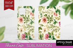 Pastel Flowers Phone Case PNG - Summer Case PNG Sublimation Product Image 1