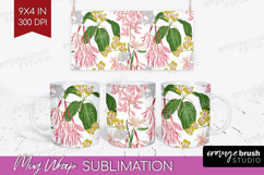 Pastel Flowers Mug Wrap - Summer Mug PNG Sublimation Product Image 1