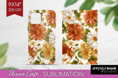 Pastel Flowers Phone Case PNG - Summer Case PNG Sublimation Product Image 1