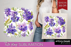 Pastel Flowers Tote Bag - Summer Tote Bag PNG Sublimation Product Image 1