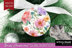 Pastel Flowers Ornament PNG - Summer PNG Sublimation Product Image 1