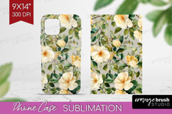 Pastel Flowers Phone Case PNG - Summer Case PNG Sublimation Product Image 1