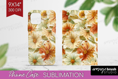 Pastel Flowers Phone Case PNG - Summer Case PNG Sublimation Product Image 1