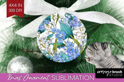 Pastel Flowers Ornament PNG - Summer PNG Sublimation Product Image 1
