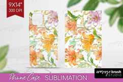 Pastel Flowers Phone Case PNG - Summer Case PNG Sublimation Product Image 1