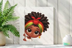 Peeking African American Little Girl Product Image 2