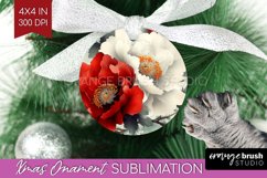 Peony Flowers Ornament PNG - Floral PNG Sublimation Product Image 1