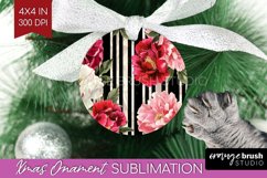 Peony Flowers Ornament PNG - Floral PNG Sublimation Product Image 1