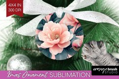 Peony Flowers Ornament PNG - Floral PNG Sublimation Product Image 1