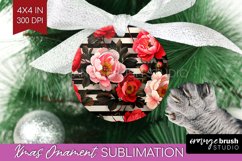 Peony Flowers Ornament PNG - Floral PNG Sublimation Product Image 1