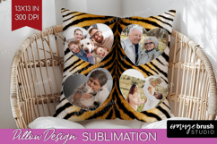 Animal Print Photo Pillow PNG - Wild Animal Picture Frame Product Image 1