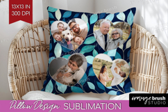 Eucalyptus Photo Pillow PNG - Botanical Picture Frame Pillow Product Image 1
