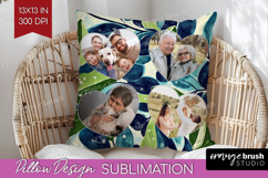 Eucalyptus Photo Pillow PNG - Botanical Picture Frame Pillow Product Image 1