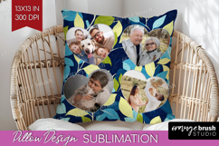 Eucalyptus Photo Pillow PNG - Botanical Picture Frame Pillow Product Image 1