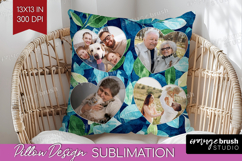 Eucalyptus Photo Pillow PNG - Botanical Picture Frame Pillow Product Image 1