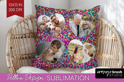 Glitter Photo Pillow PNG - Sparkle Picture Frame Pillow Product Image 1