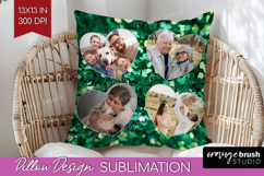 Glitter Photo Pillow PNG - Sparkle Picture Frame Pillow Product Image 1