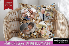 Glitter Photo Pillow PNG - Sparkle Picture Frame Pillow Product Image 1