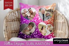 Glitter Photo Pillow PNG - Sparkle Picture Frame Pillow Product Image 1