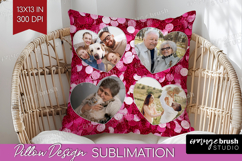 Glitter Photo Pillow PNG - Sparkle Picture Frame Pillow Product Image 1