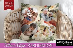 Poinsettia Christmas Photo Pillow PNG - Christmas Poinsettia Product Image 1