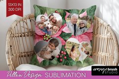 Poinsettia Christmas Photo Pillow PNG - Christmas Poinsettia Product Image 1
