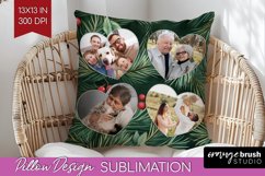 Poinsettia Christmas Photo Pillow PNG - Christmas Poinsettia Product Image 1