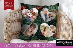 Poinsettia Christmas Photo Pillow PNG - Christmas Poinsettia Product Image 1
