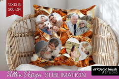 Rose Gold Photo Pillow PNG - Abstract Picture Frame Pillow Product Image 1