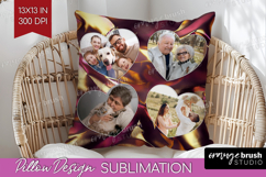 Rose Gold Photo Pillow PNG - Abstract Picture Frame Pillow Product Image 1