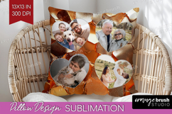 Rose Gold Photo Pillow PNG - Abstract Picture Frame Pillow Product Image 1