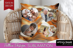 Rose Gold Photo Pillow PNG - Abstract Picture Frame Pillow Product Image 1
