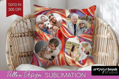 Rose Gold Photo Pillow PNG - Abstract Picture Frame Pillow Product Image 1