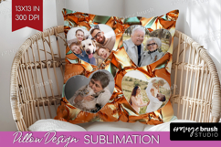 Rose Gold Photo Pillow PNG - Abstract Picture Frame Pillow Product Image 1