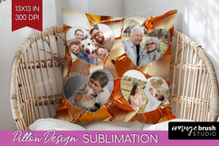 Rose Gold Photo Pillow PNG - Abstract Picture Frame Pillow Product Image 1