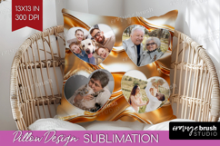 Rose Gold Photo Pillow PNG - Abstract Picture Frame Pillow Product Image 1