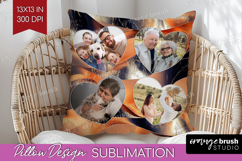 Rose Gold Photo Pillow PNG - Abstract Picture Frame Pillow Product Image 1