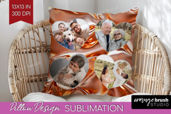 Rose Gold Photo Pillow PNG - Abstract Picture Frame Pillow Product Image 1