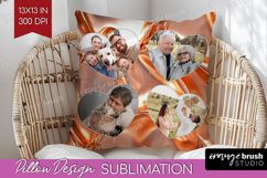 Rose Gold Photo Pillow PNG - Abstract Picture Frame Pillow Product Image 1