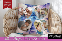 Floral Photo Pillow PNG - Sping Flowers Picture Frame Pillow Product Image 1