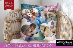 Floral Photo Pillow PNG - Sping Flowers Picture Frame Pillow Product Image 1