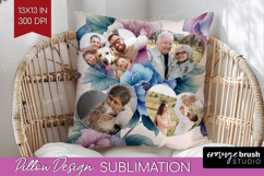 Floral Photo Pillow PNG - Sping Flowers Picture Frame Pillow Product Image 1