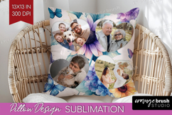 Floral Photo Pillow PNG - Sping Flowers Picture Frame Pillow Product Image 1