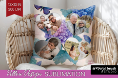 Floral Photo Pillow PNG - Sping Flowers Picture Frame Pillow Product Image 1