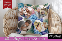 Floral Photo Pillow PNG - Sping Flowers Picture Frame Pillow Product Image 1