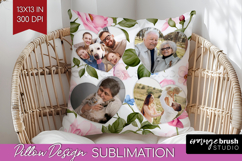 Spring Photo Pillow PNG - Flowers Picture Frame Pillow Cover Product Image 1