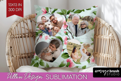 Spring Photo Pillow PNG - Flowers Picture Frame Pillow Cover Product Image 1