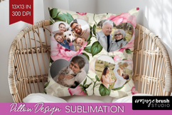 Spring Photo Pillow PNG - Flowers Picture Frame Pillow Cover Product Image 1