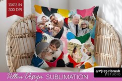 Valentines Day Photo Pillow PNG - Heart Picture Frame Pillow Product Image 1