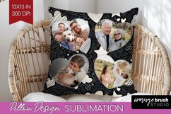 Valentines Day Photo Pillow PNG - Heart Picture Frame Pillow Product Image 1